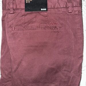 Hugo Boss Red Dress Pants with Sophisticated Style
